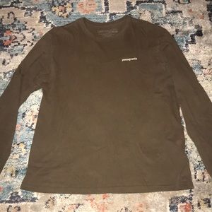 Brown Patagonia long sleeve shirt